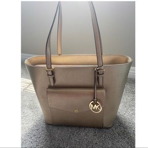Michael Kors Medium Tote MF PKT Leather Gold